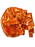 Bonnet en Satin Bandeau Orange